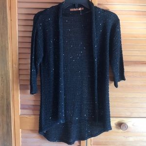 Black sequin cardigan